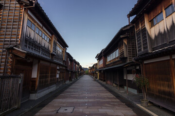 District of Higashi Chaya in Kanazawa (Japan)
