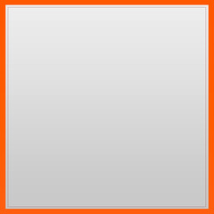 Modern Empty Thick Orange Frame Box -For Social Media Post, Card, Poster, Banner, Invitation.