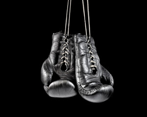 Boxing gloves on a black background #S1966