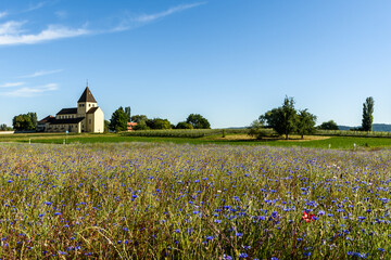 Church of Saint George, Monastic Island of Reichenau, Lake Constance, Baden-Wuerttemberg, Germany