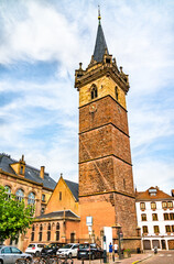 Clock Tower in Obernai - Bas-Rhin, France