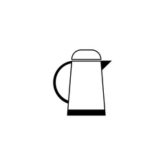 Teapot icon. Black and white icon