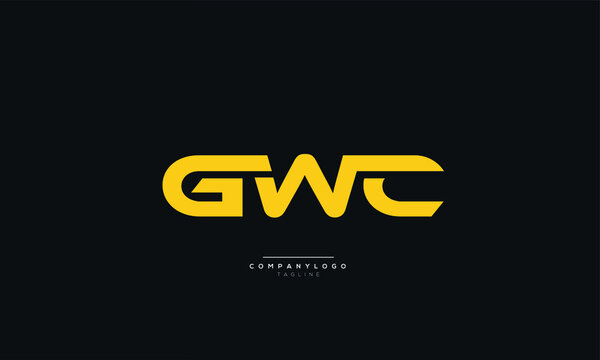 GWC Letter Business Logo Design Alphabet Icon Vector Symbol