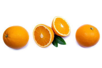 Group Orange Slice, white background