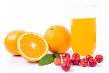 Orange juice and acerola fuit - brazilian fruits