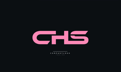 CHS Letter Business Logo Design Alphabet Icon Vector Symbol