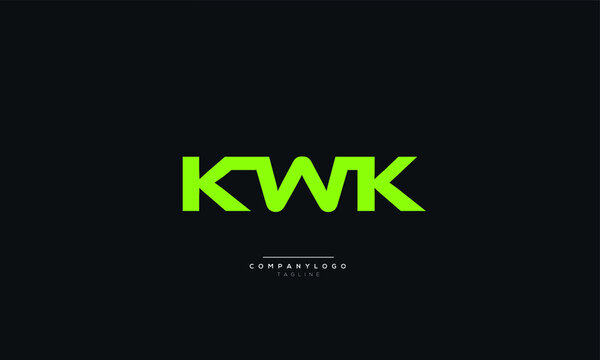 KWK Letter Business Logo Design Alphabet Icon Vector Symbol