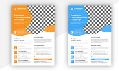 Creative professional business flyer design