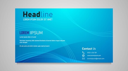The postcard design is very simple in blue and there is a satisfying line pattern