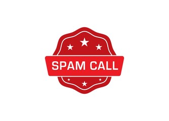 spam call label sticker, spam call Badge Sign