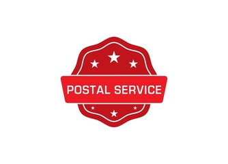 Postal Service label sticker, Postal Service Badge Sign