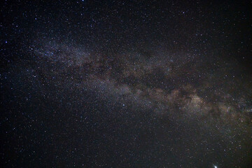 Fototapeta na wymiar Die Milchstraße bei Nacht im Juli 2020