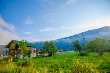picture-postcard view of the mountains