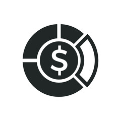 Business pie chart icon