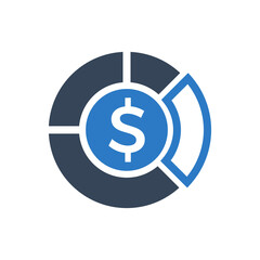 Business pie chart icon
