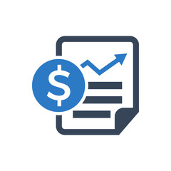 Financial report icon