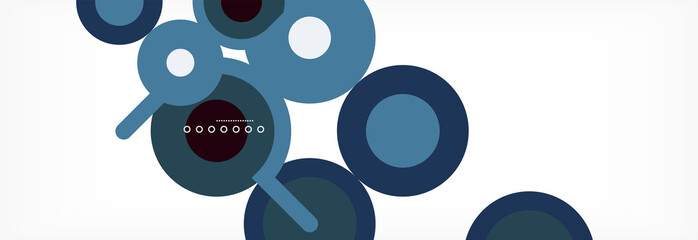 Circles and lines abstract background for covers, banners, flyers and posters and other templates