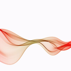 Fototapeta premium Abstract red waves background Design Template. Bright red background with curved lines.