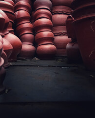 Naklejka na ściany i meble clay pots for sale