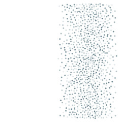 Obraz premium Silver glitter background, metal christmas confetti falling. light magic shining Flying glitter dots, sparkle particles vector border backdrop. shimmer shiny halftone