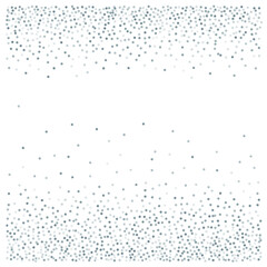 Silver glitter background, metal christmas confetti falling. light magic shining Flying glitter dots, sparkle  particles vector border backdrop. shimmer shiny halftone