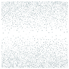 Silver glitter background, metal christmas confetti falling. light magic shining Flying glitter dots, sparkle  particles vector border backdrop. shimmer shiny halftone