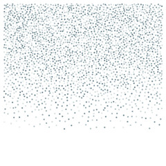 Silver glitter background, metal christmas confetti falling. light magic shining Flying glitter dots, sparkle  particles vector border backdrop. shimmer shiny halftone