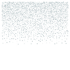 Silver glitter background, metal christmas confetti falling. light magic shining Flying glitter dots, sparkle  particles vector border backdrop. shimmer shiny halftone