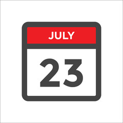 July 23 calendar icon with day of month