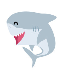 Fototapeta premium Cute baby shark animal character cartoon