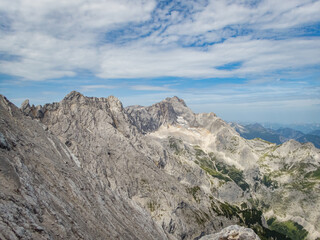 Fototapeta na wymiar Alpspitze via ferrata near Garmisch Partenkirchen