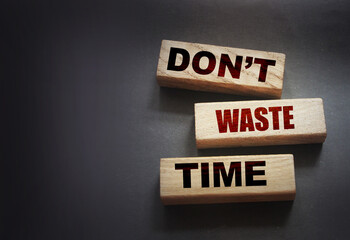 Don't waste time on wooden blocks. Personal career concept