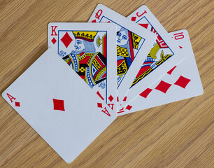 Casino Poker Hand Royal Flush