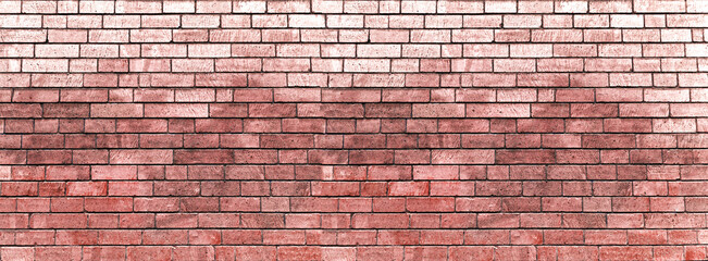 Fototapeta na wymiar Brick wall panorama. Vintage wall.