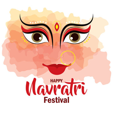 poster of happy navratri celebration