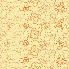 Seamless vector pattern with Basque cross Lauburu for your design
 - obrazy, fototapety, plakaty