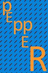 Red pepper on a blue background, pattern with bitter pepper.
