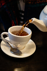 cup of coffee with sugar