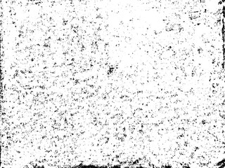 Obraz premium A black and white vector texture of a distressed lino print. Ideal as a background or for making grunge effects. The vector file has a background fill and a texture layer for easy color scheme edits.