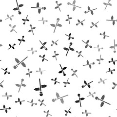 Black Road traffic sign. Signpost icon isolated seamless pattern on white background. Pointer symbol. Street information sign. Direction sign. Vector.