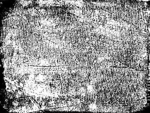 A black and white vector texture of a distressed lino print. Ideal as a background or for making grunge effects. The vector file has a background fill and a texture layer for easy color scheme edits.