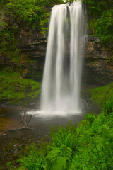 Fototapeta na wymiar Henrhyd Waterfalls Brecon Beacons Powys Wales