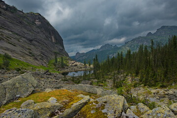 Russia. east sayan mountains. Natural mountain Park Ergaki (from the Turkic 