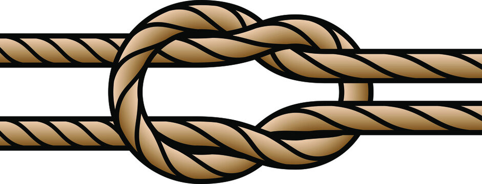 A square joining knot.