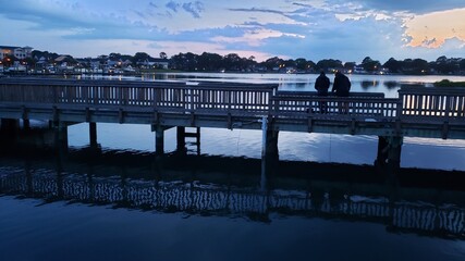 Pretty Lake Fishing Pier - candid action shots
