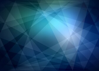 Fototapeta premium Secret crystal blue green dark abstract texture. Low light. Glowing gemstone background. 