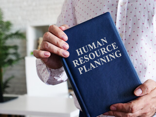 Human Resource Planning HRP is shown on the conceptual business photo