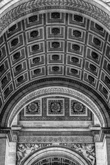 detail of the arc de triomphe Paris