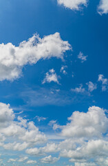 blue sky with clouds vertical