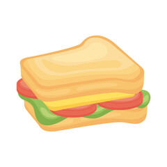 delicious sandwich detailed style icon